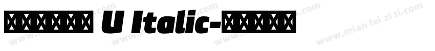 汉仪文润宋韵 U Italic字体转换